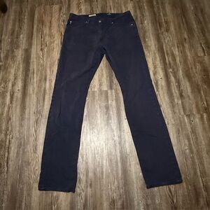 AG Adriano Goldschmied The Graduate Chinos Men's 34x36 Tailored Leg Blue Charcoa